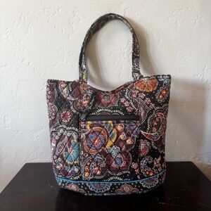 Vera Bradley Kensington Retired Pattern Paisley Floral Tote Purse Bag